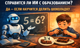 СПРАВИТСЯ ЛИ ИИ С ОБРАЗОВАНИЕМ? ДА — ЕСЛИ НАУЧИТСЯ ДЕЛИТЬ ШОКОЛАДКУ