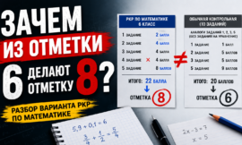 ЗАЧЕМ ИЗ ОТМЕТКИ 6 ДЕЛАЮТ ОТМЕТКУ 8?