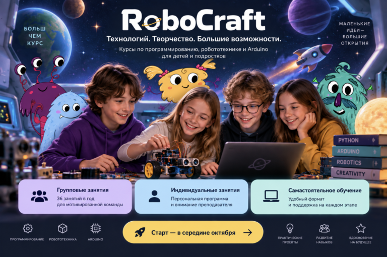 Читать далее о этой статье ГОДОВОЙ НАБОР ROBOCRAFT 2026/27 ОТКРЫТ